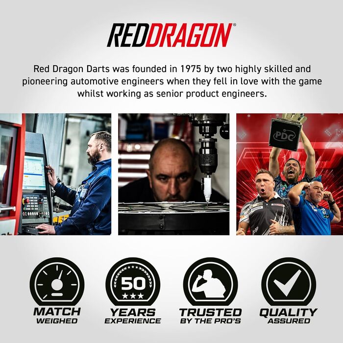 Дротики RED DRAGON Defender 21 г з польотами та голоблями, м'який наконечник