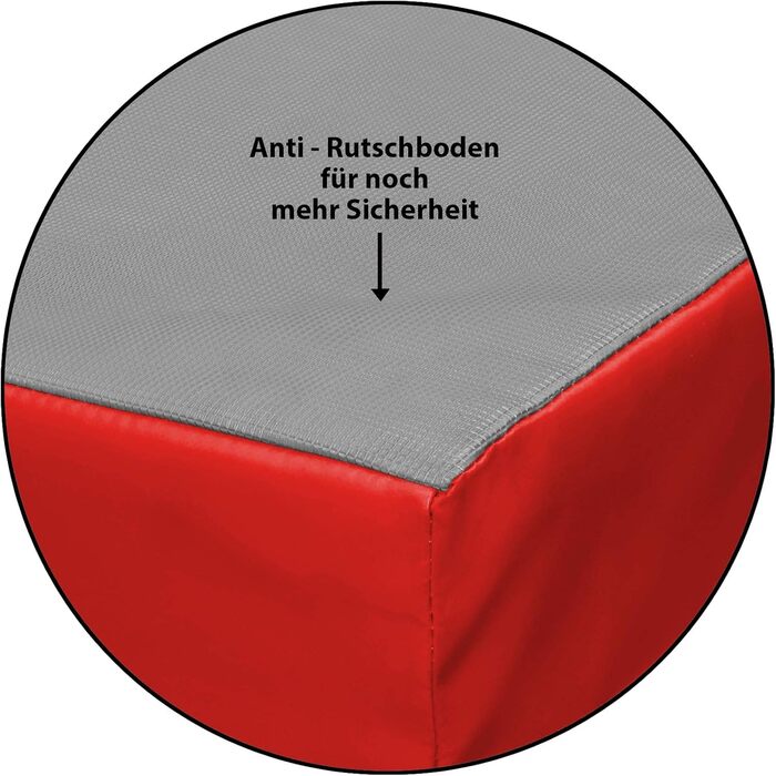 Спортивний килимок Гімнастичний килимок 200 x 120 x 8 см з протиковзкою основою RG 20 (дуже м'який) (червоний)