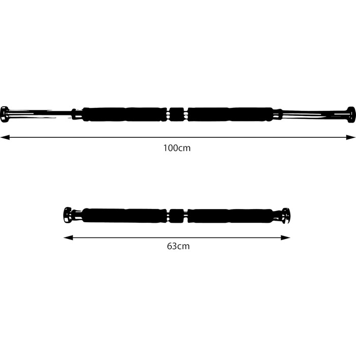 Турнік SportVida двері за дверною коробкою. Підтягування штанги дверної коробки. Дверна штанга для тренувань вдома або в тренажерному залі. Регульована ширина. (ширина 63-100)