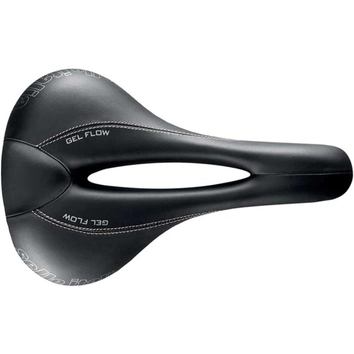 Жіноче велосипедне сідло Selle Italia Donna Gel Flow для шосе, MTB та гравелу, чорне