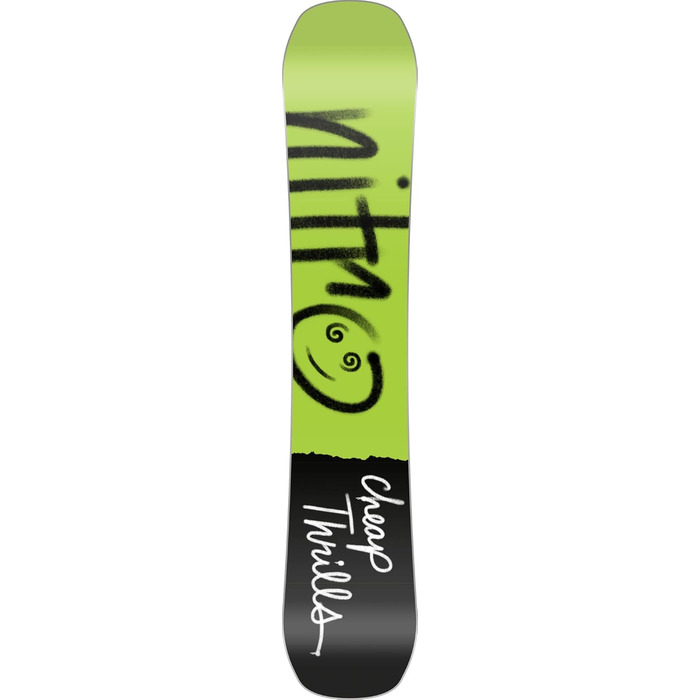 Чоловічі сноуборди Nitro Cheap Thrills 23 All Mountain Urban Freestyle Twin Board Wide (148, Multicolor)