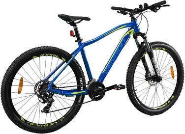 Гірський велосипед Devron Riddle RM0.7 для чоловіків - сплав Hardtail, 27,5 дюймів, Shimano 3x7, гідравлічне дискове гальмо, універсальний MTB для пригод Blue L