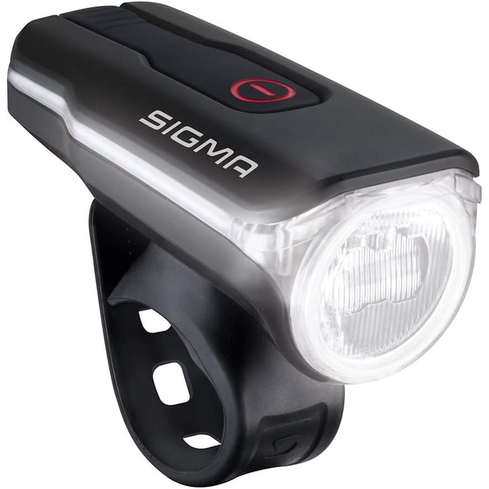 Велосипедна передня фара SIGMA Aura 60 USB, 60 люкс, StVZO, акумуляторна, 3 режими, водонепроникна, заряджається через USB