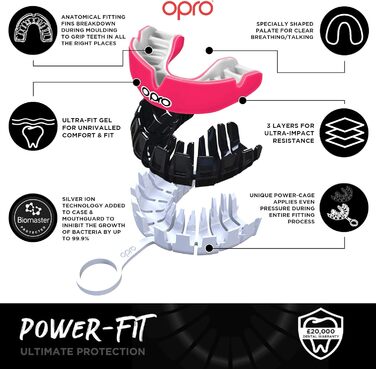 Капа спортивна OPRO Power-Fit Unisex Youth (для дорослих, США)