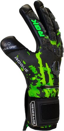 Воротарські рукавички Renegade GK Rogue Limited Edition з фингерсейвом, 4+3 мм Giga Grip, розміри 6-11, рівень 4+, для чоловіків, дорослих та дітей