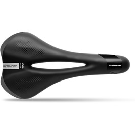 Велосипедне сідло Selle Italia Sportourer X Race Gel Flow Hi-Viz, чорне, універсальний розмір