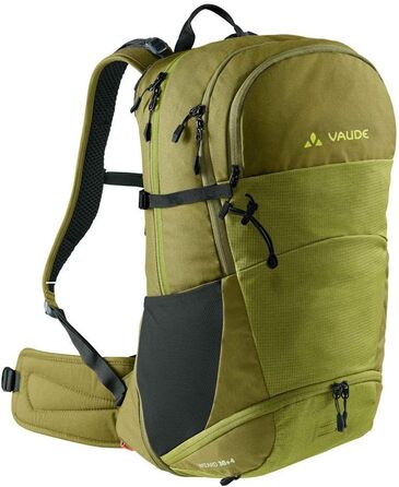 Туристичний рюкзак Vaude Wizard 30+4, водовідштовхувальний, для жінок і чоловіків, зручна спинка, органайзер, колір авокадо