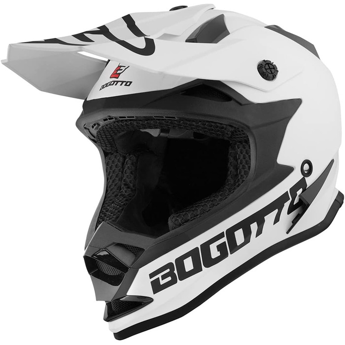 Шолом для мотокросу Bogotto V321 Solid, захисний, матовий чорний