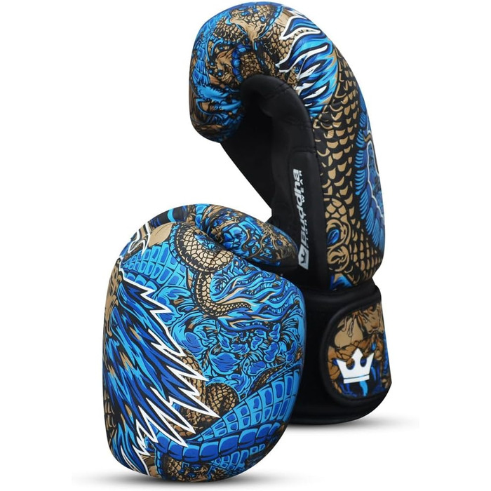 Боксерські рукавички BUDDHA FIGHT WEAR Dragon для тренувань і спарингів з муай-тай та кікбоксингу, унісекс, декілька кольорів, вага 300-360 г