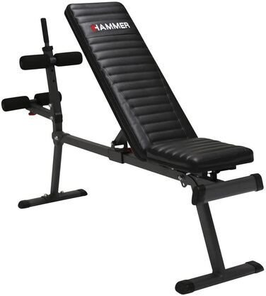 Лава Hammer Ab Bench Perform One Weight, антрацит/чорна, 160 x 32 x 119 см