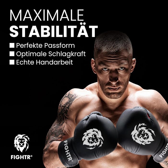 Боксерські рукавички FIGHTR – максимальний захист і стабільність, для боксу, ММА, муай-тай та кікбоксингу, розміри 8-16 унцій, з чохлом