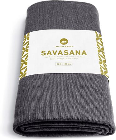 Ковдра для йоги Lotuscrafts Cotton Savasana 200x150 см - Міцна, 100% бавовна