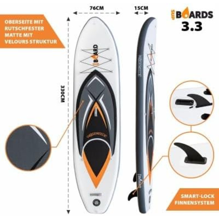 Набір SUP Board 3.0 X-Bay Надувна дошка для веслування (3.30м)