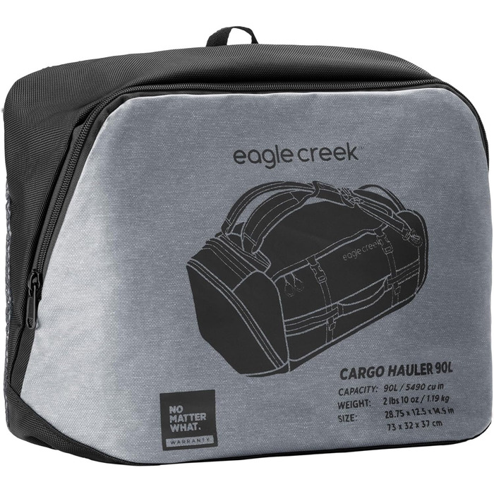 Тягач Eagle Creek Duffel 90L, екологічний, перероблений, вугілля