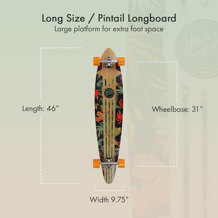 Безглузді лонгборди Maverick IV Talisman Longboard, унісекс, дорослий, помаранчевий, One size