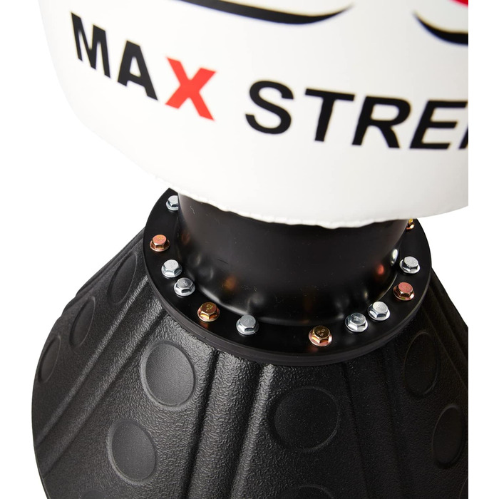 Боксерська груша MAXSTRENGTH 1,7 м для ММА, чорний/білий