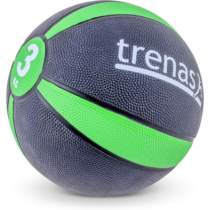 Трени Medicine Ball PRO - 1,5 кг - 1 кг - 2 кг - 3 кг - 4 кг - 5 кг 3 КГ - Зелений