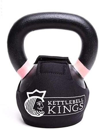 СПЕЦІАЛЬНО ДЛЯ ПРОДУКТІВ KETTLEBELL KINGS - Обгортка для гирі з пудровим покриттям - LB - Чохол для гирі для підлоги з неопреновим рукавом 3 мм для тренажерного залу або домашнього фітнесу Захист гирі (70 фунтів)