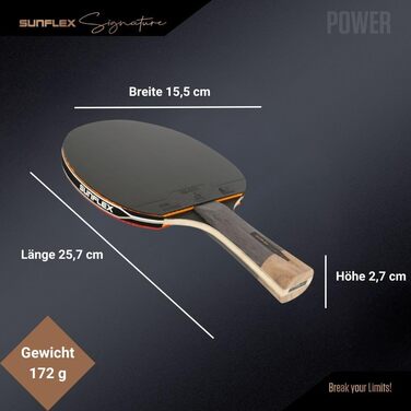 Ракетка для настільного тенісу Sunflex ITTF Signature Line з коробкою