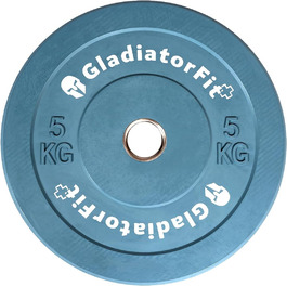 Диск GladiatorFit гумовий кольоровий 5 кг