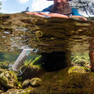 Пляшка для води LifeStraw 1 л пластик 006-6002148 2 ступені прозора 1 л прозора