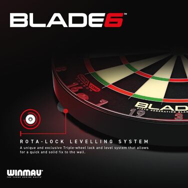 Дошка для дартсу WINMAU Blade 6 з об'ємним звучанням + 2 набори дартсу