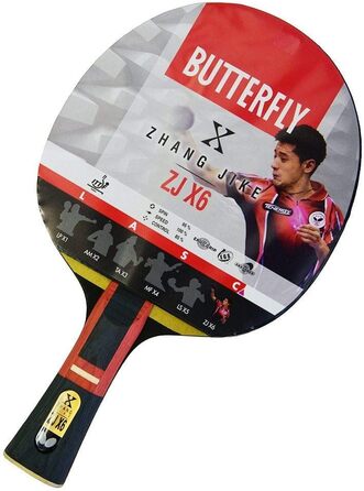 Ракетка для настільного тенісу Butterfly Zhang Jike ZJX 6 Ракетки для настільного тенісу Професіонали та змагання Сертифікований ITTF інтерфейс Ракетка для настільного тенісу TT ракетка професійна гра Topspin Attack Zhang Jike Zjx6