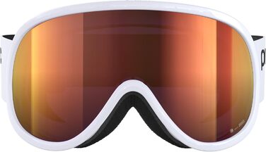 Гірськолижні окуляри POC Unisex Retina Mid Ski (одного розміру, водневий білий/частково сонячно-помаранчевий)