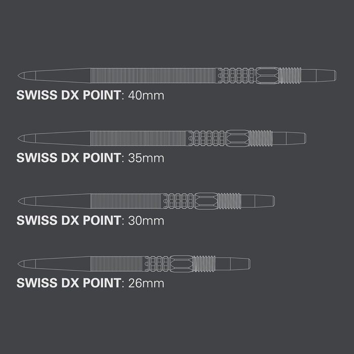 Насадки для дротиків Swiss Point Dx 26мм срібло унісекс