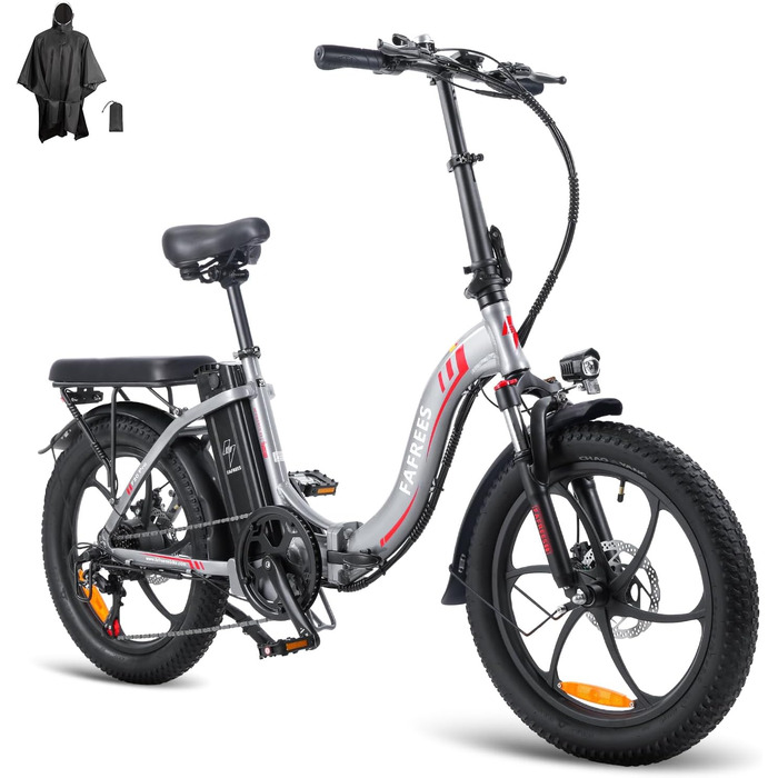 Велосипед Fafrees E-Bike 20, 36В 16Ач, 250Вт, Shimano 7S, сірий