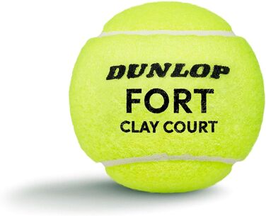 Тенісний м'яч Dunlop Fort Clay Court для ґрунтових кортів, професійний