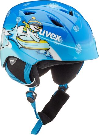 Лижний шолом Uvex Kids Airwing 2 (46-50 см, Синій Сніговик)