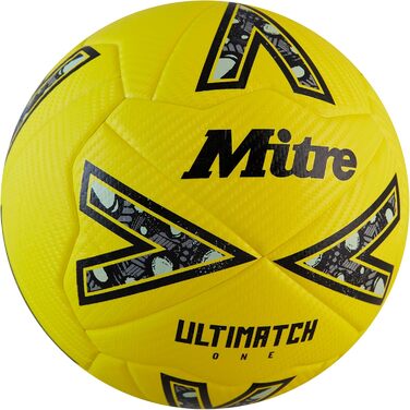 Футбольний м'яч Mitre Ultimatch One, покращений контроль, висока зносостійкість, точність, білий/червоний/зелений/чорний