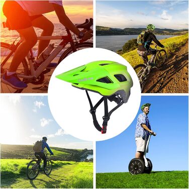 Велосипедний шолом OnBros для чоловіків і жінок, легкий шолом для MTB, BMX, скейтборду та самоката з козирком