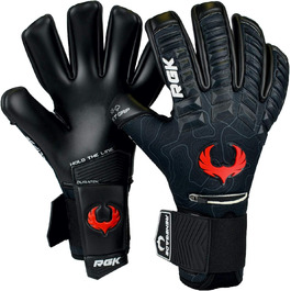 Професійні воротарські рукавички Renegade GK Eclipse з захистом пальців, розміри 7-12, контактне покриття 4+3 мм, максимальне зчеплення, захист і комфорт для чоловіків, дорослих і підлітків