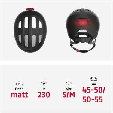 Дитячий велосипедний шолом ABUS Smiley 3.0 ACE LED з підсвіткою