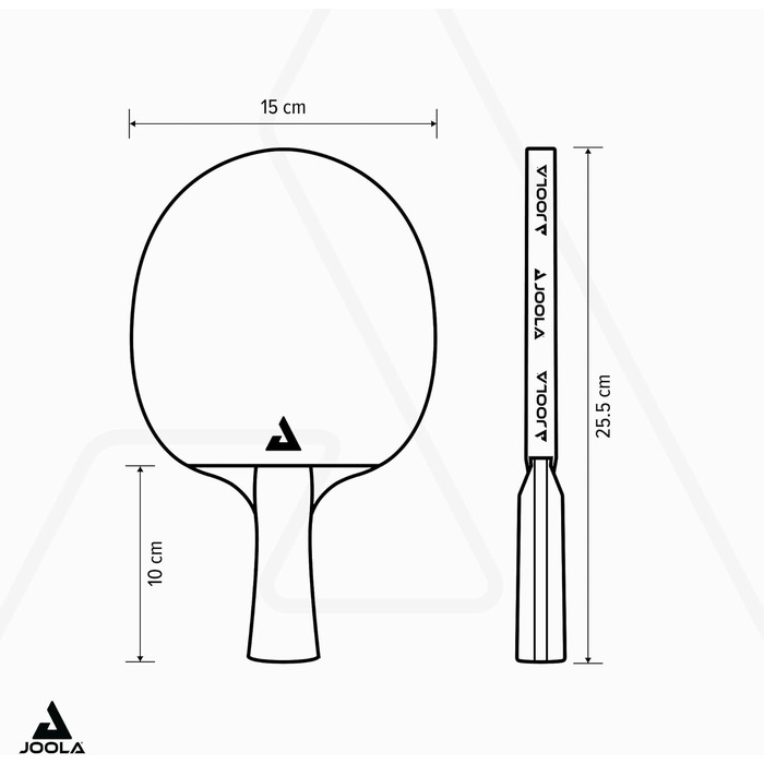 Настільний тенісний ракетка JOOLA ROSSKOPF Classic ITTF, для професіоналів та клубу, Compwood, губка 2,0 мм