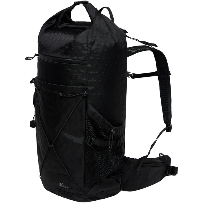 Рюкзак Jack Wolfskin Wandermood Rolltop 30 л унісекс, для туризму, чорний