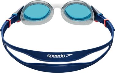 Окуляри для плавання Speedo Unisex Окуляри для плавання Biofuse 2.0 Окуляри для плавання Biofuse 2.0 (упаковка з ук) (один розмір, амонітовий синій/білий/червоний/синій)