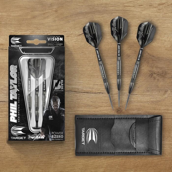 Мішені для дартсу Phil Taylor Power 8-Zero 1 Steeldarts 80% Вольфрам, 21/23/25G