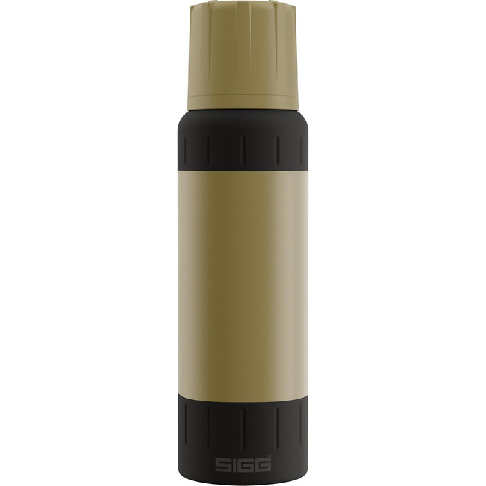 Термос SIGG Alpine Star 1л, нержавіюча сталь, ізольована пляшка для напоїв, з чашкою, тримає 27 годин гаряче та 100 годин холодне, для кемпінгу та подорожей, бежевий, без BPA, герметичний