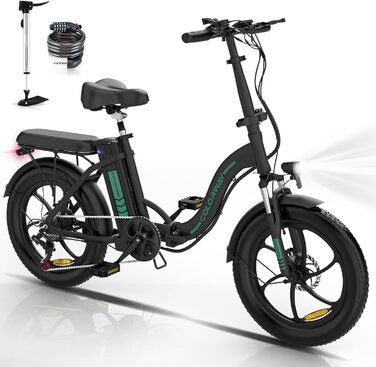 Шини COLORWAY E-Bike 20' 250Вт 36В 12Ач запас ходу 3590км