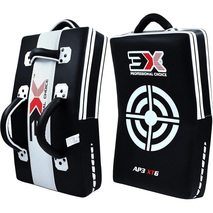 Pro Choice MMA Kick Shield Muay-Thai Pad білий/чорний, 3 шт.