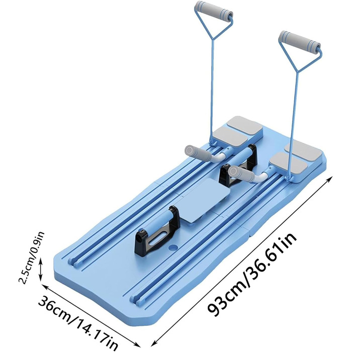 Дошка для пілатесу YYQSW, набір реформаторів для пілатесу, багатофункціональна дошка для живота, складна дошка для пілатесу для домашніх тренувань, обладнання для тренувань з пілатесу, дошка для вправ
