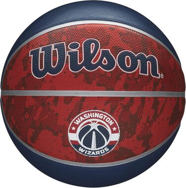 Баскетбольні м'ячі Wilson NBA Alliance Series - Баскетбольні м'ячі з логотипом команди - 29.5 та міні розміри Washington Wizards розмір 7 - 29.5 Washington Wizards