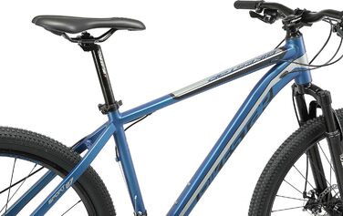 Алюмінієвий гірський велосипед BIKESTAR Hardtail Shimano 21 швидкісна передача, дискове гальмо 27,5 дюймові шини 14, 16, 18 дюймова рама Alu MTB СПРОБУЙТЕ БЕЗ РИЗИКУ 16-дюймовий кадр (18-дюймовий кадр, синій, сріблястий)