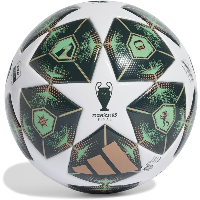 Футбольний м'яч Adidas UEFA Champions League LGE Box, зелений, розмір 5, FIFA Quality