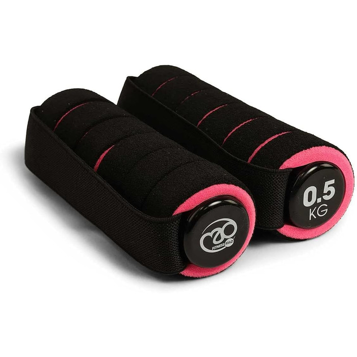 Гантелі Fitness Mad Pro 0,5 кг рожеві – для фітнесу, неопрен