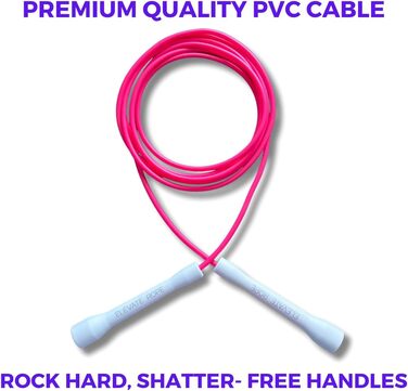 Скакалка Elevate Speed Rope MAX, професійна, 5 мм, міцний ПВХ з нейлоновим осердям, довжина до 3 м, посилені ручки