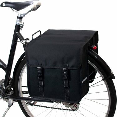 Велосипедна сумка BikyBag Classic, подвійна, чорна, для багажника